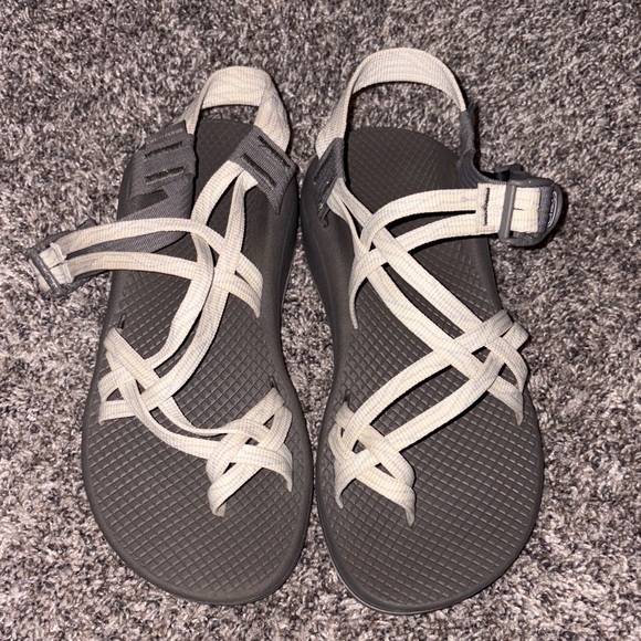 Chaco ZX/2 Cloud Dual Strap Cushioned Sandal Women Serpent Cream - Picture 2 of 6